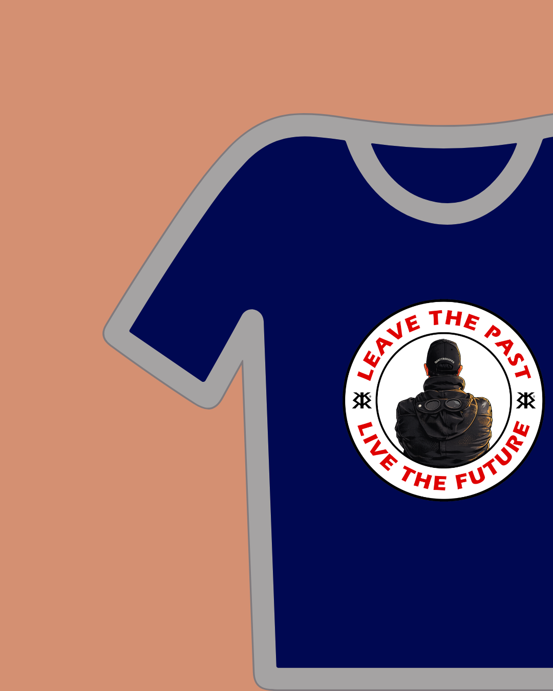 STREET PHILOSOPHY - T-SHIRT LEAVE THE PAST LIVE THE FUTURE